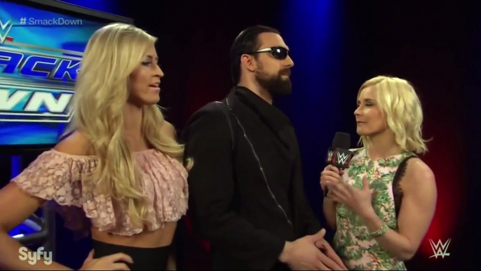 Renee Young Interviews Damien Mizdow, Summer Rae and The Miz