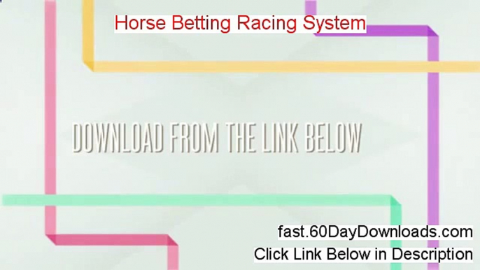 Horse Betting Racing System - Horse Racing Betting Systems Free