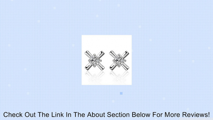 NYKKOLA New Fashion Jewellery 925 Silver Crystal Cross Stud Earrings Review