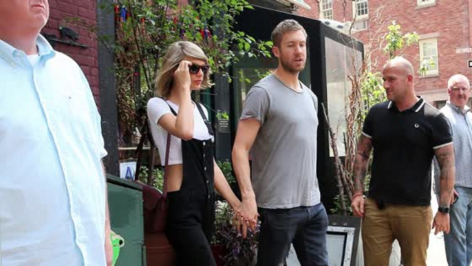 Taylor Swift Rocks Sexy Overalls For Lunch Date with Calvin Harris