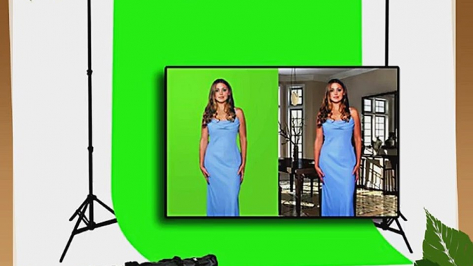 Compact Travel Support System plus 6ft x 9ft Chromakey Green Backdrop Steve Kaeser Photographic