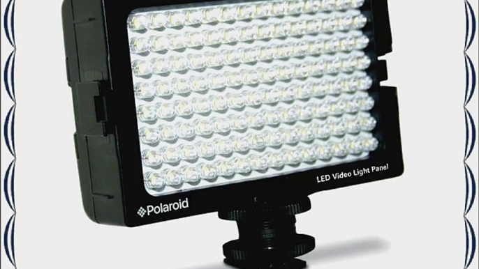 Polaroid Studio Series 112 LED Video Light Panel With Removeable Barn Doors For Camcorders