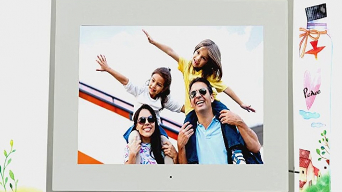 15 Inch Digital Photo Frame with Remote Controller Resolution 1024x768 (White)