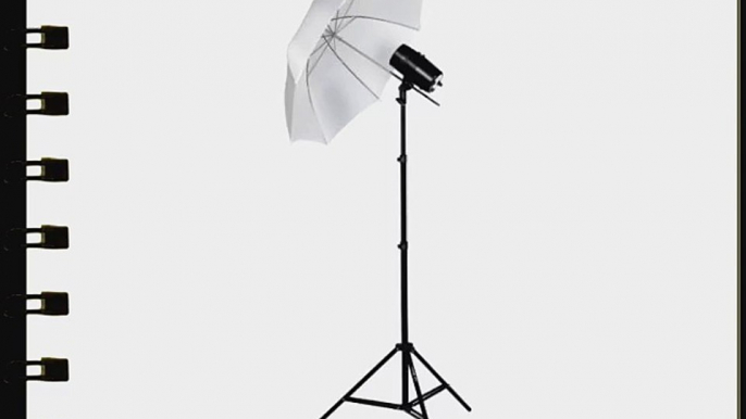 CowboyStudio Single 160 Watt Photo Studio Monolight Flash/Strobe Umbrella Lighting Kit - 1