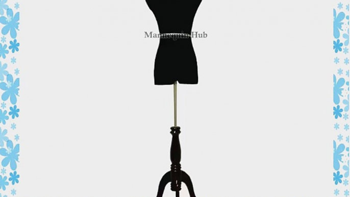 Dress Form Mannequin Black Female Dress Form With Black Stand 4-6