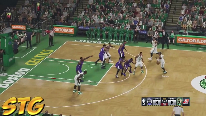 NBA 2k15 PS4 HD Gameplay - Boston Celtics vs Sacramento Kings Ft. Rajon Rondo!