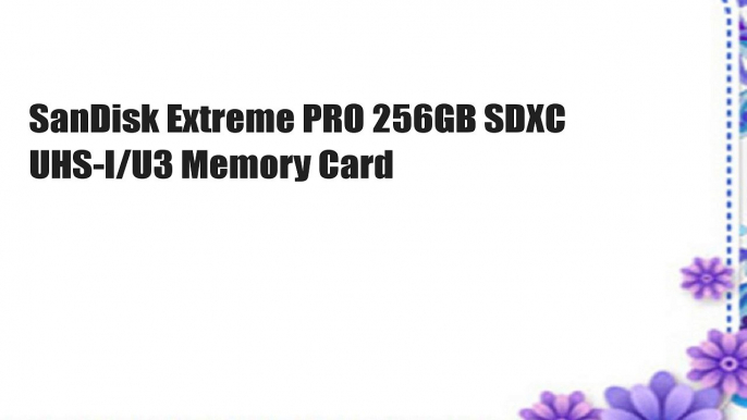 SanDisk Extreme PRO 256GB SDXC UHS-I/U3 Memory Card