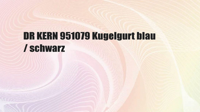 DR KERN 951079 Kugelgurt blau / schwarz