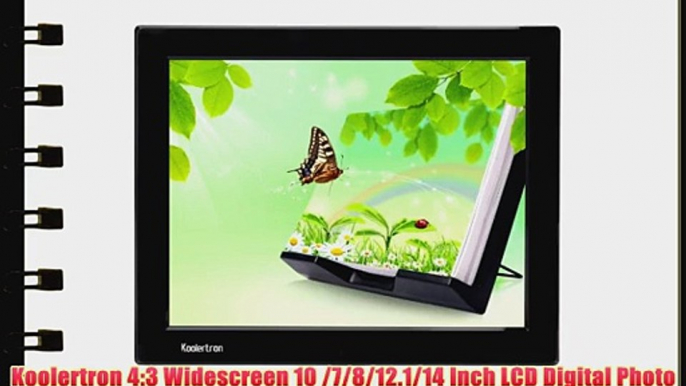 Koolertron 4:3 Widescreen 10 /7/8/12.1/14 Inch LCD Digital Photo Frame Video Player Music Player