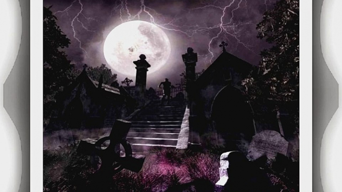 Haunted Night 10' x 10' CP Backdrop Computer Printed Scenic Background GladsBuy Backdrop ZJZ-395