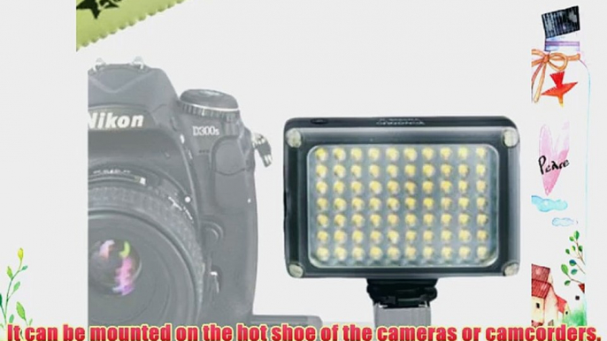 YONGNUO YN-0906 54 LED Camera Video Light For Canon  Nikon  samsung  Olympus  JVC  Pentax cameras