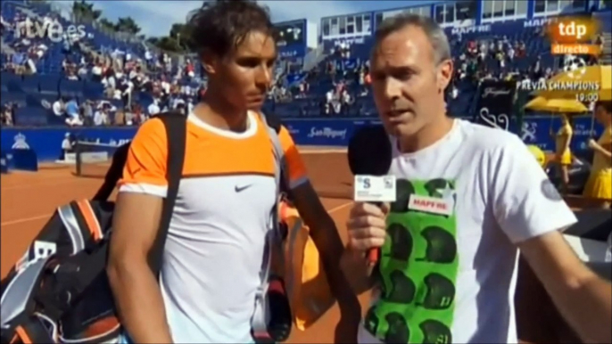 Rafael Nadal On-court interview / R2 Barcelona Open 2015