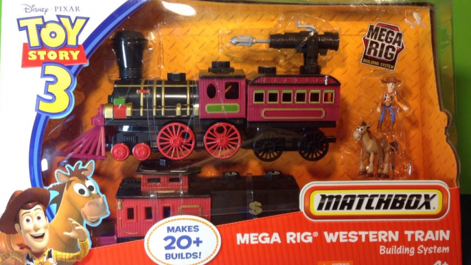 Disney Pixar Toy Story 3 Western Train Toy Set w/ Woody and Bullseye Figures from Matchbox!