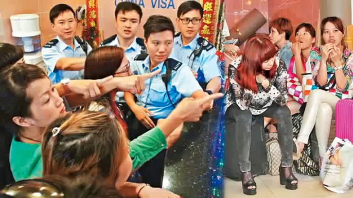 Chinese tourists behaving badly: Mainland sightseers throw hissy fit at Hong Kong hotel