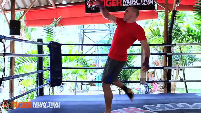 UFC Welterweight Champion Georges St-Pierre (GSP) Trains @ Tiger Muay Thai & MMA