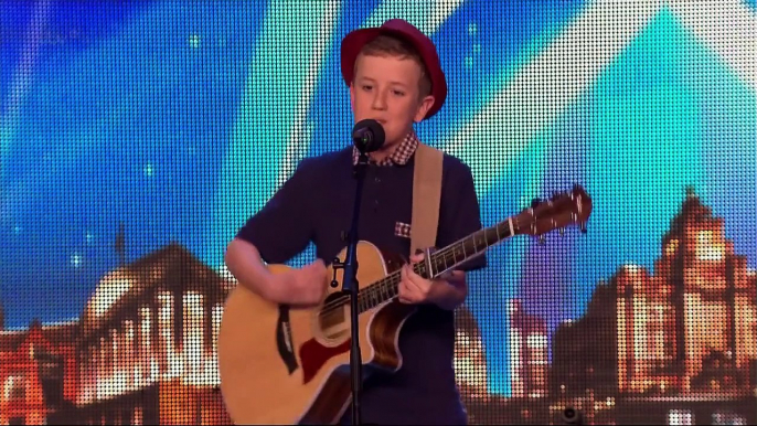 Britain's Got Talent 2015 S09E02 Henry Gallagher 12 Year Old Sings His Own Amazing Original Song