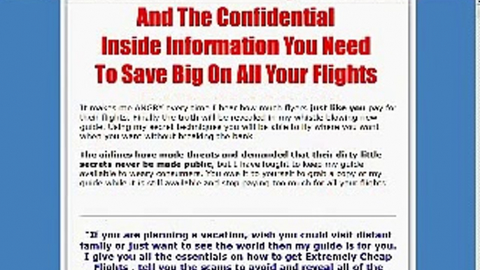 Insider Secrets To Cheap Flights