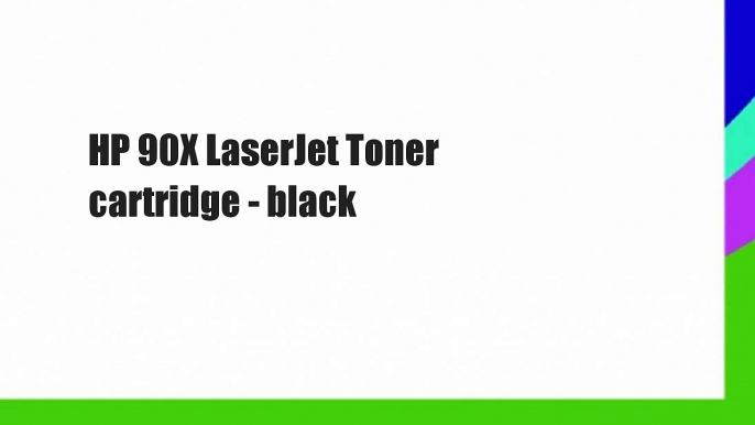 HP 90X LaserJet Toner cartridge - black