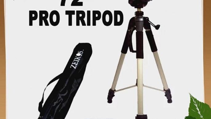 .. Professional PRO 72 Super Strong Tripod With Deluxe Soft Carrying Case For The Nikon Coolpix