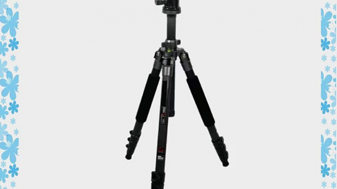 CowboyStudio GE2825 NB2s 4-Section 65-Inch Carbon Fiber Tripod with Ball Head and Carrying