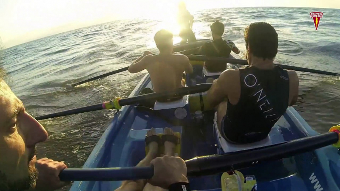 Petits Surfs entre amis au coucher de soleil !