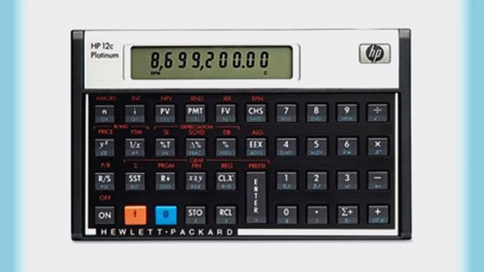 HP F2231AA - 12c Platinum Financial Calculator 10-Digit LCD