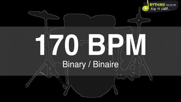 Metronome binaire - Clic - 170 BPM - DRUMS SOUND