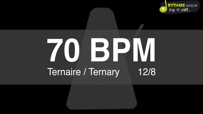 Metronome Clic - 70 BPM - Drums Sound - ternaire