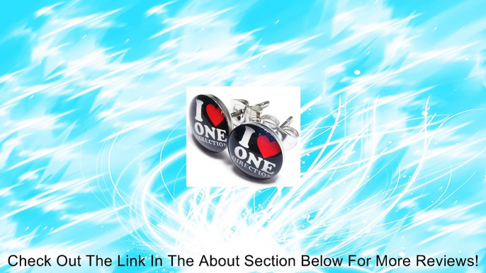 I Love Heart One Direction Stainless Steel Stud Earrings Review