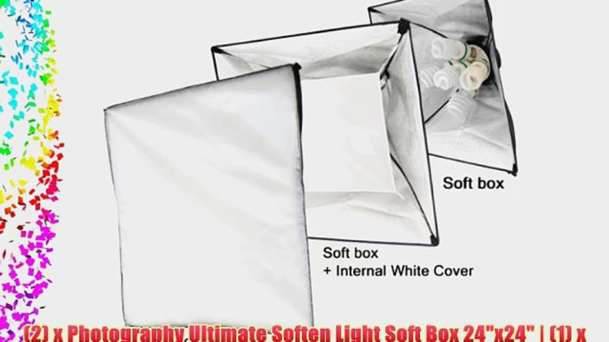 LimoStudio Photography 2300W Digital Video Photo Studio Softbox Light Kit with Overhead Hair