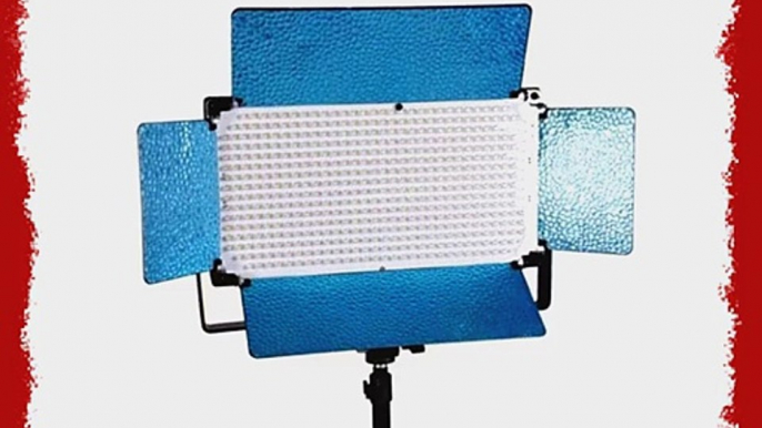 CowboyStudio Three 500 LED Dimmable Lighting Light Panels and Light Stand Kit Daylight Balanced