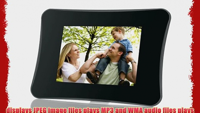 Coby DP710 7-Inch Widescreen Digital Photo Frame with MP3 Player (Black)