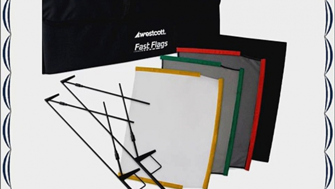 Westcott 1957 Fast Flags 24 x 36 Inches Fast Flag Kit (Black)