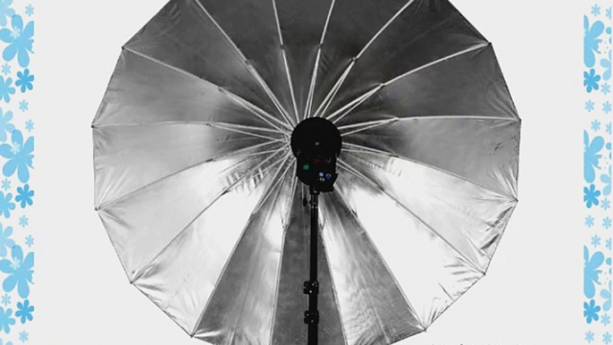 Fotodiox Pro 16-rib 60 Black and Silver Reflective Parabolic Umbrella