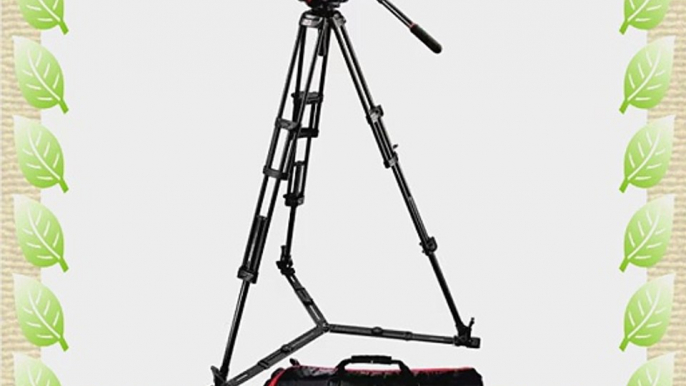 Manfrotto 504HD546GBK Video Tripod Kit with 504HD Video Head and 546GB Tripod (Black)