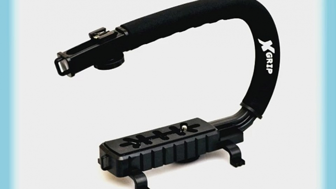 Opteka X-GRIP Professional Camera / Camcorder Action Stabilizing Handle with Hot-shoe for Flash