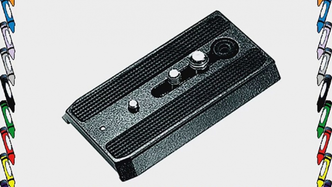 Manfrotto 501PL Rapid Connect Sliding Plate with 1/4'' and 3/8'' Camera Fixing Screws