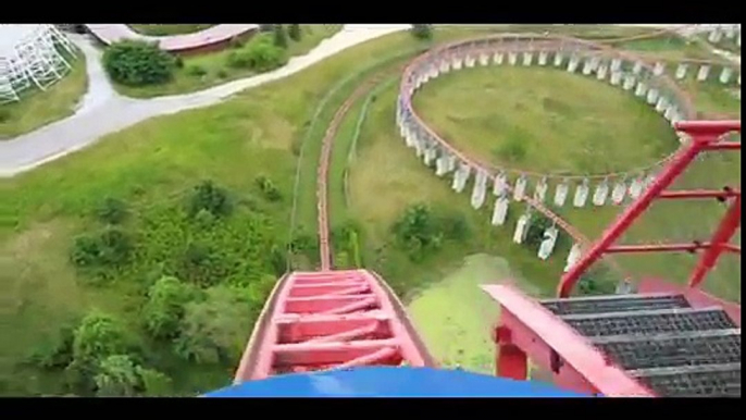 Superman - Ride of Steel Front Seat on-ride widescreen POV Six Flags America