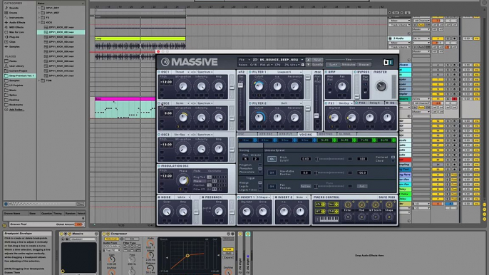 NI Massive - Deep Tech House Bass Tutorial Sound Design in Ableton Live 9