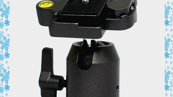 Opteka TH20 Ball Head with Quick Release Plate for Tripods and Monopods