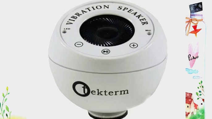 Tekterm Rechargeable Bluetooth Wireless Vibration Resonance Portable Speakers with Microphone