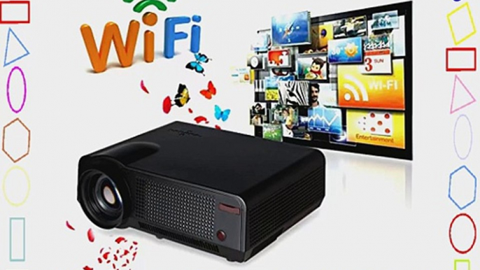 Excelvan? 2800 Lumens Wireless WIFI Internet Projector Built in Dual Core Android 4.2 OS Wireless