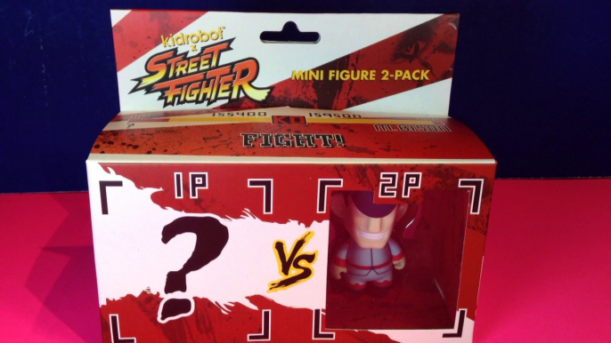 Kidrobot Street Fighter Mini Figure 2 Pack!  Final Boss M. Bison with Blind Box Mystery Figure!