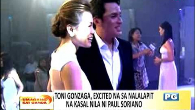 'Simple' wedding for Toni, Paul