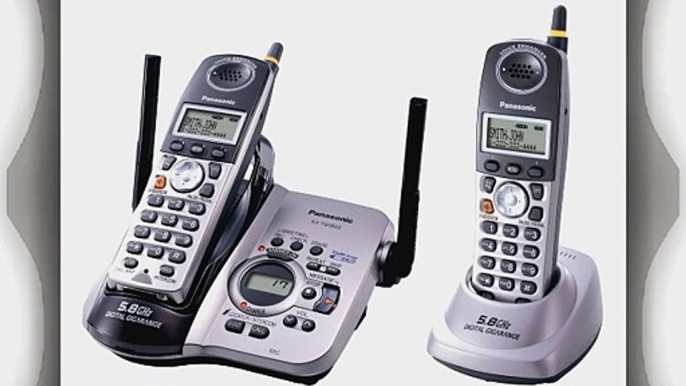 Panasonic KX-TG5652M 5.8 GHz FHSS GigaRange  Digital Cordless Answering System with Dual Handsets