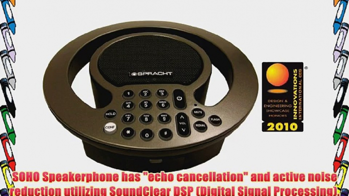 Spracht Aura SoHo Full-Duplex Analog Conference Phone with Expanded Capability