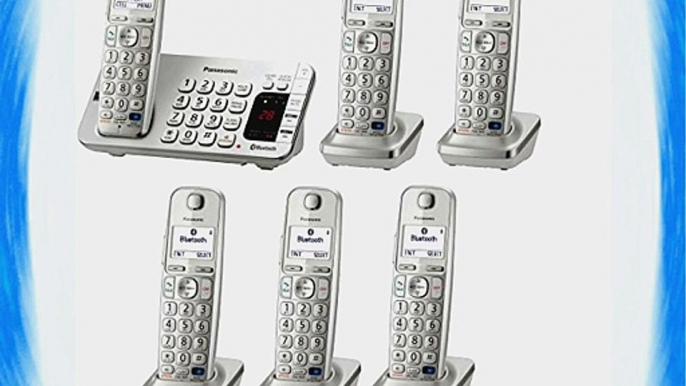 PANASONIC KX-TGE273   3 KX-TGEA20S Handsets DECT 6.0 Plus Link2Cell Bluetooth Answering System(KX-TGE276S)