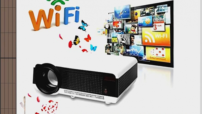 Excelvan? 2800 Lumens Wireless WIFI Internet Projector Built in Dual Core Android 4.2 OS Wireless