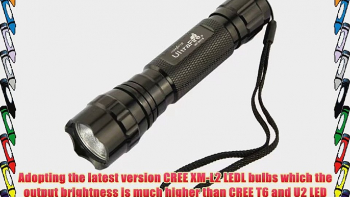 UltraFire WF501B 1600 Lumens CREE XM-L 2 LED 5 Modes LED Flashlight Torch