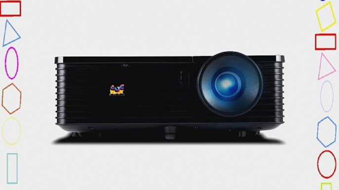 ViewSonic PJD5234 XGA DLP Projector 2800 ANSI Lumens 3D Blu-Ray w/HDMI 120Hz Black